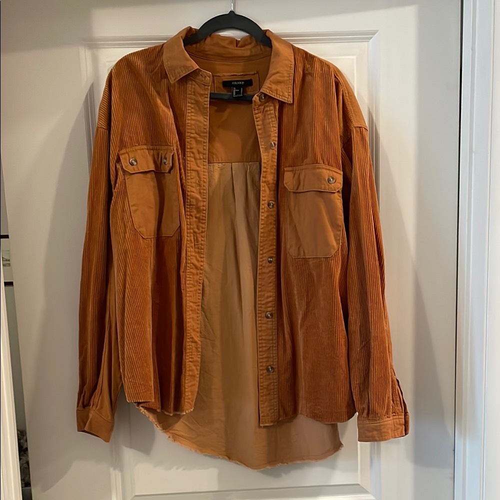 Forever 21 Rust Corduroy Shacket
